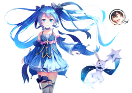 fantasy & Anime girl free transparent png image.