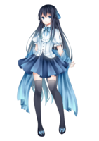 fantasy & Anime girl free transparent png image.