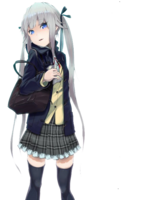 fantasy & Anime girl free transparent png image.