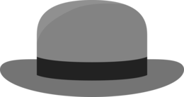 clothing & Bowler hat free transparent png image.