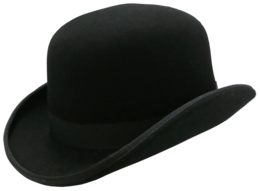 clothing & Bowler hat free transparent png image.