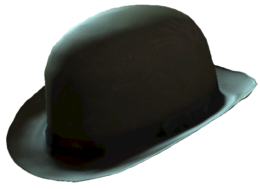 clothing & Bowler hat free transparent png image.