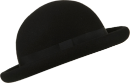 clothing & Bowler hat free transparent png image.