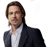 celebrities & Brad Pitt free transparent png image.