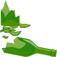 food & Broken bottle free transparent png image.