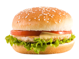 food & Burger and sandwich free transparent png image.