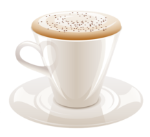 food & Cappuccino free transparent png image.