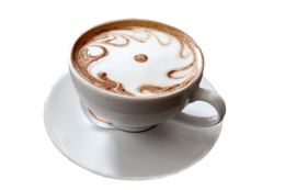 food & Cappuccino free transparent png image.