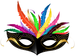 holidays & Carnival mask free transparent png image.