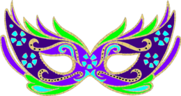 holidays & Carnival mask free transparent png image.