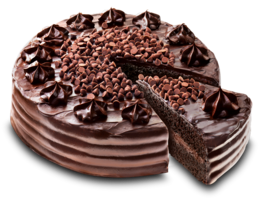 food & Chocolate cake free transparent png image.