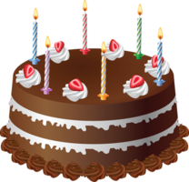 food & Chocolate cake free transparent png image.