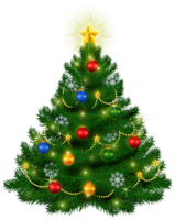 holidays & Christmas tree free transparent png image.