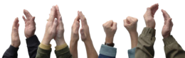 people & clapping hands free transparent png image.