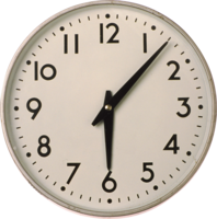 objects & clock free transparent png image.