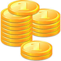 objects & Coins free transparent png image.