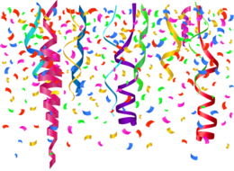 holidays & Confetti free transparent png image.