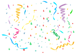 holidays & Confetti free transparent png image.