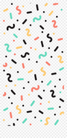 holidays & Confetti free transparent png image.