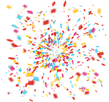 holidays & confetti free transparent png image.