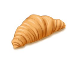 food & Croissant free transparent png image.