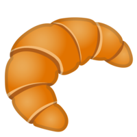 food & Croissant free transparent png image.