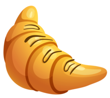 food & Croissant free transparent png image.