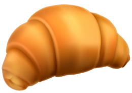 food & Croissant free transparent png image.