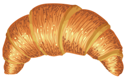 food & Croissant free transparent png image.