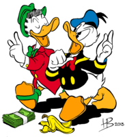 heroes & Donald Duck free transparent png image.