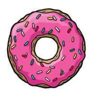 food & Donut free transparent png image.