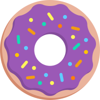 food & Donut free transparent png image.