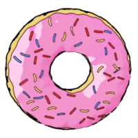 food & Donut free transparent png image.