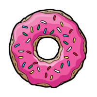 food & Donut free transparent png image.