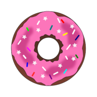 food & Donut free transparent png image.