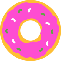 food & Donut free transparent png image.