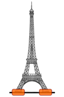 architecture & Eiffel Tower free transparent png image.