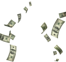 objects & Falling money free transparent png image.