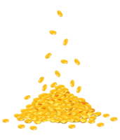 objects & Falling money free transparent png image.