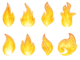 nature & Flame free transparent png image.