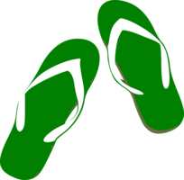 clothing & flip flops free transparent png image.