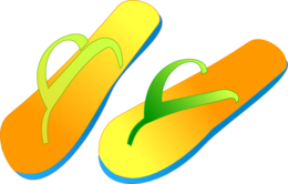 clothing & flip flops free transparent png image.