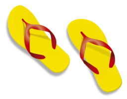 clothing & flip flops free transparent png image.