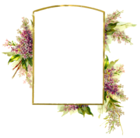 flowers&Floral frame png image.