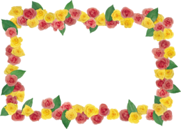 flowers & Floral frame free transparent png image.