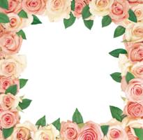 flowers & Floral frame free transparent png image.