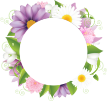 flowers & Floral frame free transparent png image.