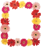 flowers & Floral frame free transparent png image.