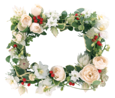 flowers & floral frame free transparent png image.