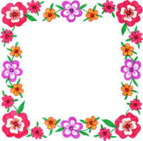 flowers & Floral frame free transparent png image.